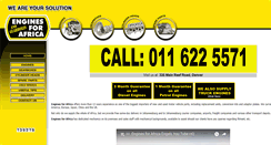 Desktop Screenshot of enginesforafrica.co.za